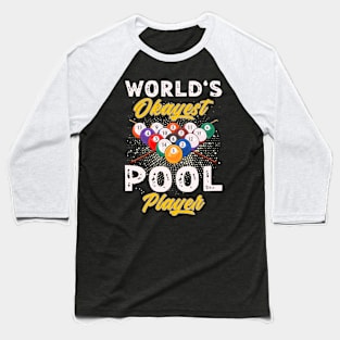 World's Okeyest Pool Player Billiards Baseball T-Shirt